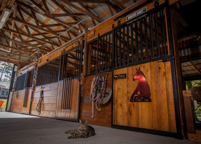 custom private horse barns
