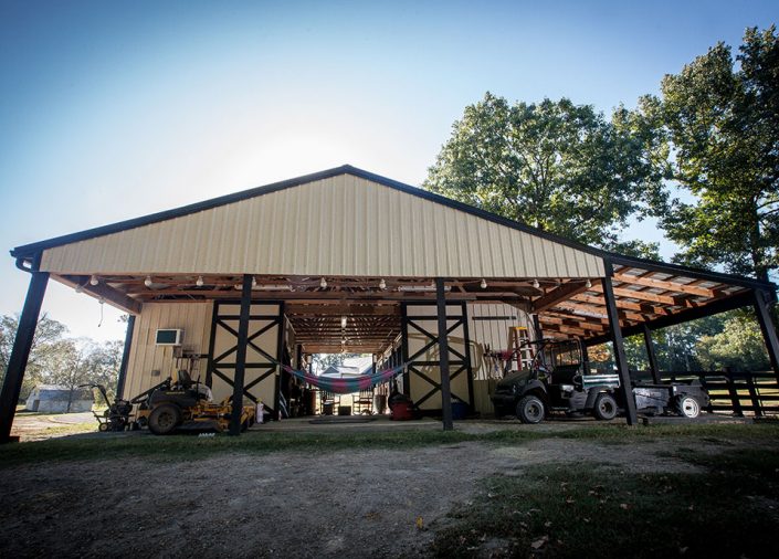 custom private horse barns