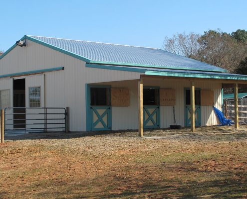 custom private horse barns