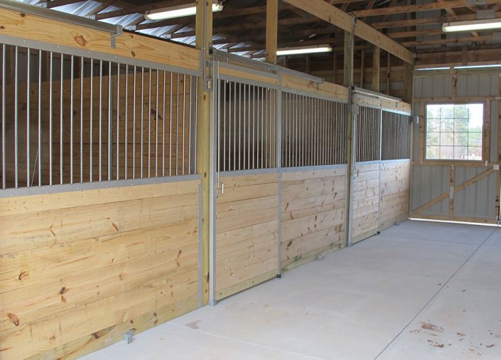 custom private horse barns