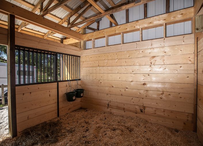 custom private horse barns