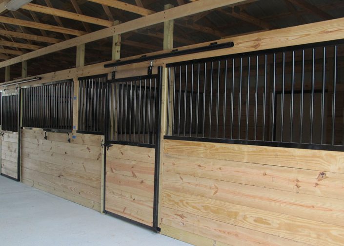 custom private horse barns